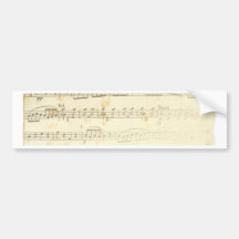 Antique Sheet Music Bumper Stickers