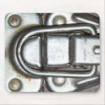 Antique Silver Metal Clasp Latch mousepads