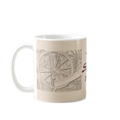 Antique Spinning Wheel Arts Crafts Cup Mugs by DigitalDreambuilder