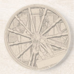 Antique Spinning Wheel Crafts Drinks Coaster