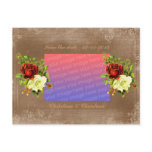 Antique style roses save the date postcards