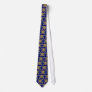 Antique Sugar Skull & Crossbones 2c Necktie