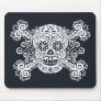 Antique Sugar Skull & Crossbones Mouse Pads