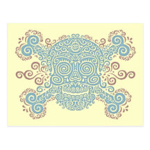 Antique Sugar Skull Post Cards