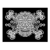 Antique Sugar Skull Postcard