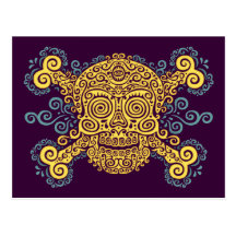 Antique Sugar Skull Postcard