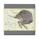 Antique Taurus, Bull, Signs of the Zodiac magnets