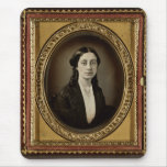 Antique Tintype Photo -- 1800s Young Woman Mousepad