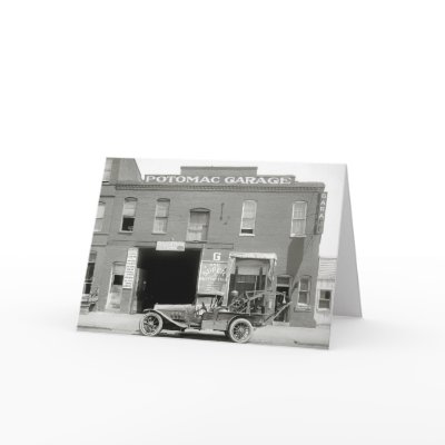 Antique Tow Truck, 1920s Greeting Card by Photoblog
