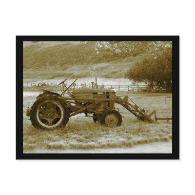 Antique Tractor Postcard by ashale8