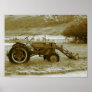 Antique Tractor Poster