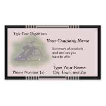 Antique Trike card-customise Business Card Templates