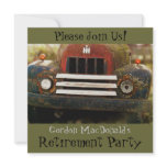 Antique Truck Retirement Party Invite