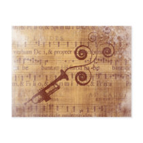 Antique Trumpet Post Cards