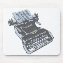 Antique typewriter mouse mats