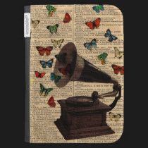 Antique Victrola Butterflies Kindle Case caseable cases