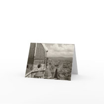 Antique View of Florence Greeting Cards