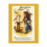 Antique / Vintage Halloween Fortune Postcard