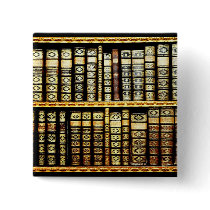 Antique Vintage Leather books Pattern Buttons