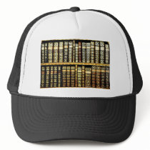Antique Vintage Leather books Pattern Hats