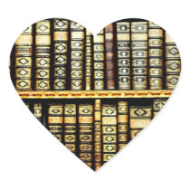 Antique Vintage Leather books Pattern Stickers