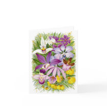 Antique/Vintage Orchids Floral Notecard