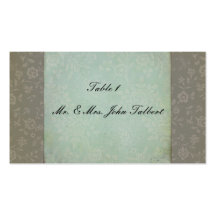Antique Vintage table setting card Business Cards