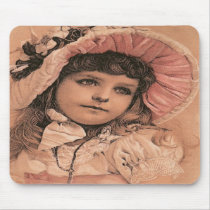 Antique Vintage Victorian Girl Mousepad