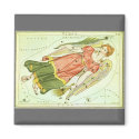 Antique Virgo, Virgin, Signs of the Zodiac magnets