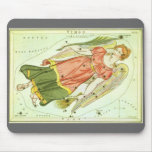 Antique Virgo, Virgin, Signs of the Zodiac Mousepad