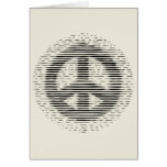 Antique Woodcut Peace Greeting Card