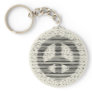 Antique Woodcut Peace Keychain