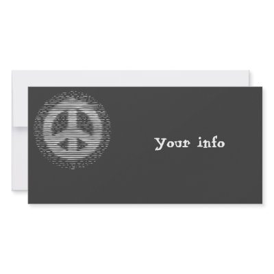Antique Woodcut Peace Photo Card Template by kbilltv