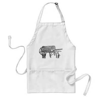 Antique Wooden Wheelbarrow Aprons by Kinder_Kleider