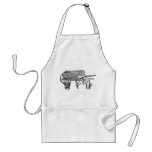 Antique Wooden Wheelbarrow Aprons