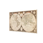 Antique World Map, 1799 (Thomas Kitchen)
