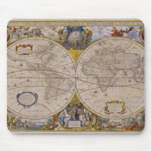 Antique World Map 2 Mouse Mats