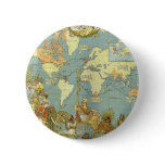 Antique World Map, British Empire, 1886