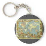 Antique World Map, British Empire, 1886