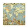 Antique World Map, British Empire, 1886