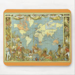 Antique World Map, British Empire, 1886