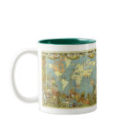 Antique World Map, British Empire, 1886 Mugs
