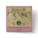 Antique World Map by Carington Bowles, circa 1780