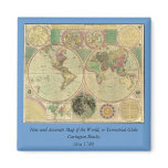 Antique World Map by Carington Bowles, circa 1780