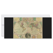 Antique World Map by Carington Bowles, circa 1780