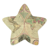 Antique World Map by Carington Bowles, circa 1780