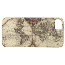 Antique World Map by Guillaume de L'Isle, 1720