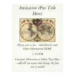 Antique World Map by Guillaume de L'Isle, 1720 Custom Announcement