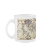 Antique World Map by Guillaume de L'Isle, 1720 Coffee Mug