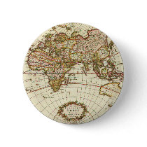 Antique World Map, c. 1680. By Frederick de Wit Pin